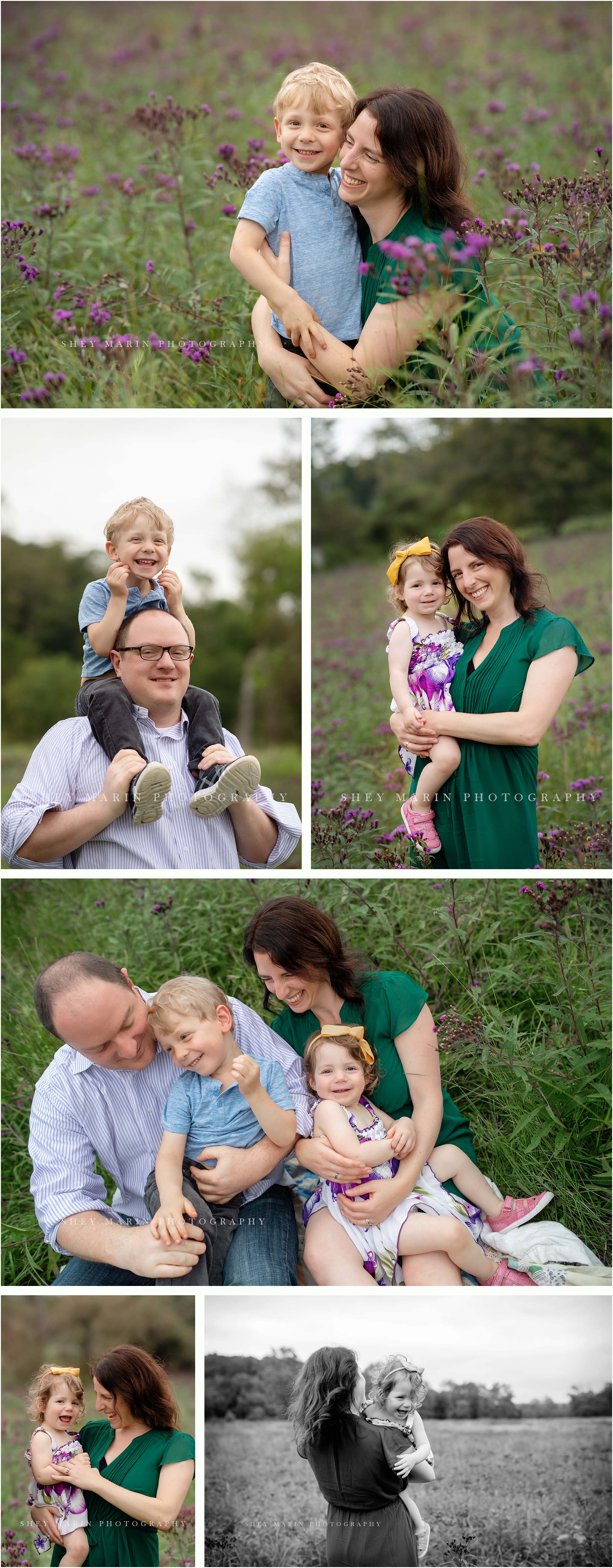Maryland wildflower family photosession