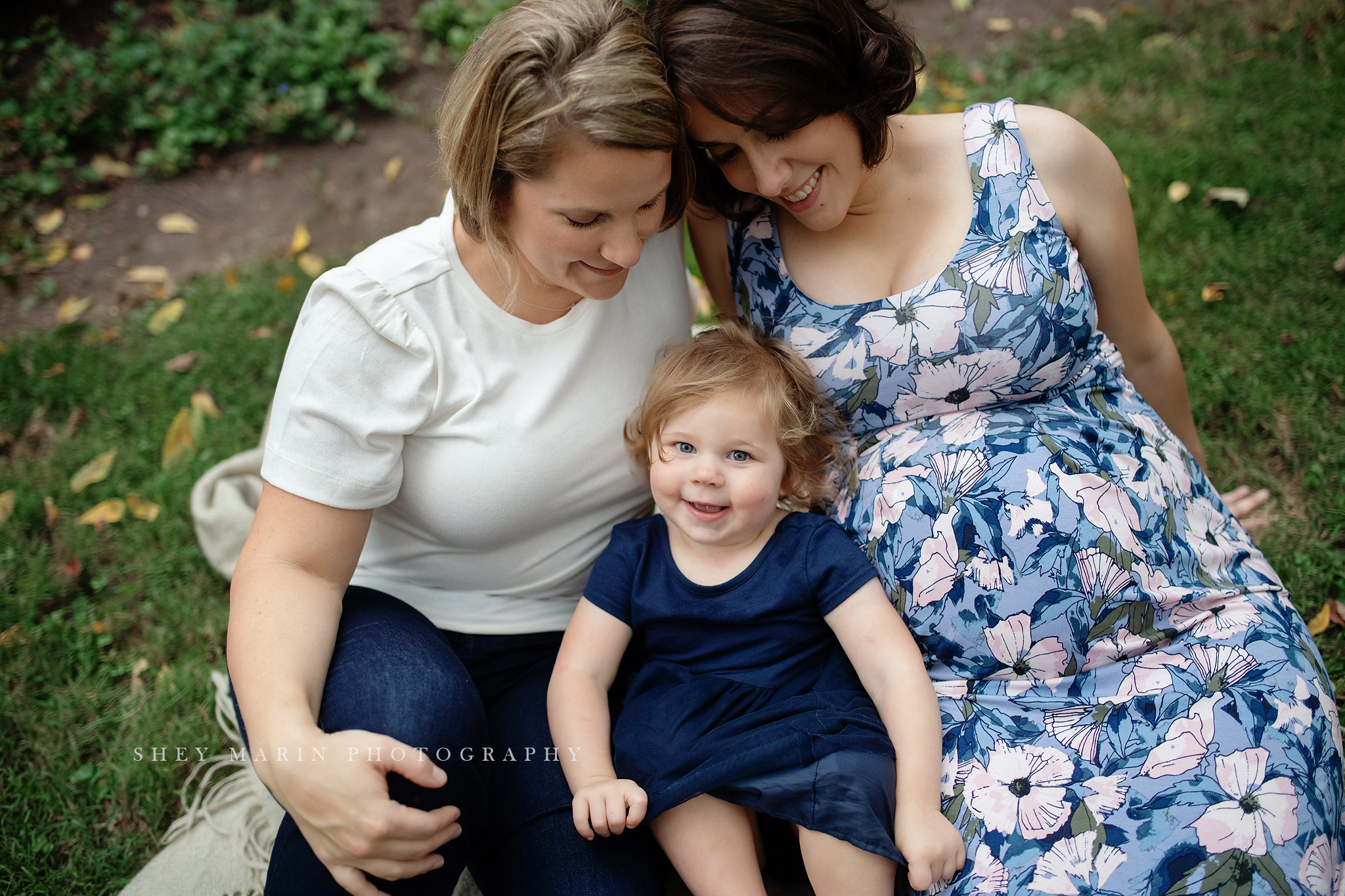 lesbian maternity session Washington DC