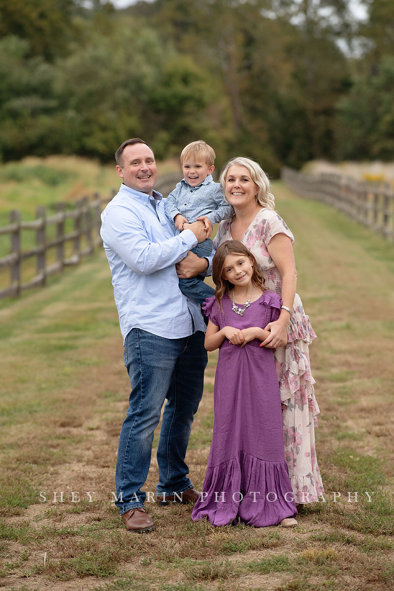 open grassy field photo session